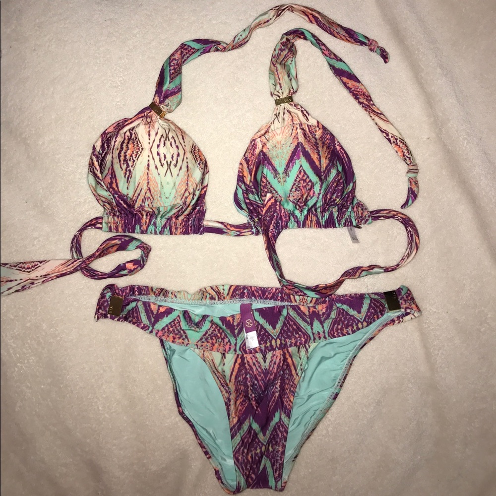 Vix Multicolored "Bia Tube" Bikini Bottoms size S