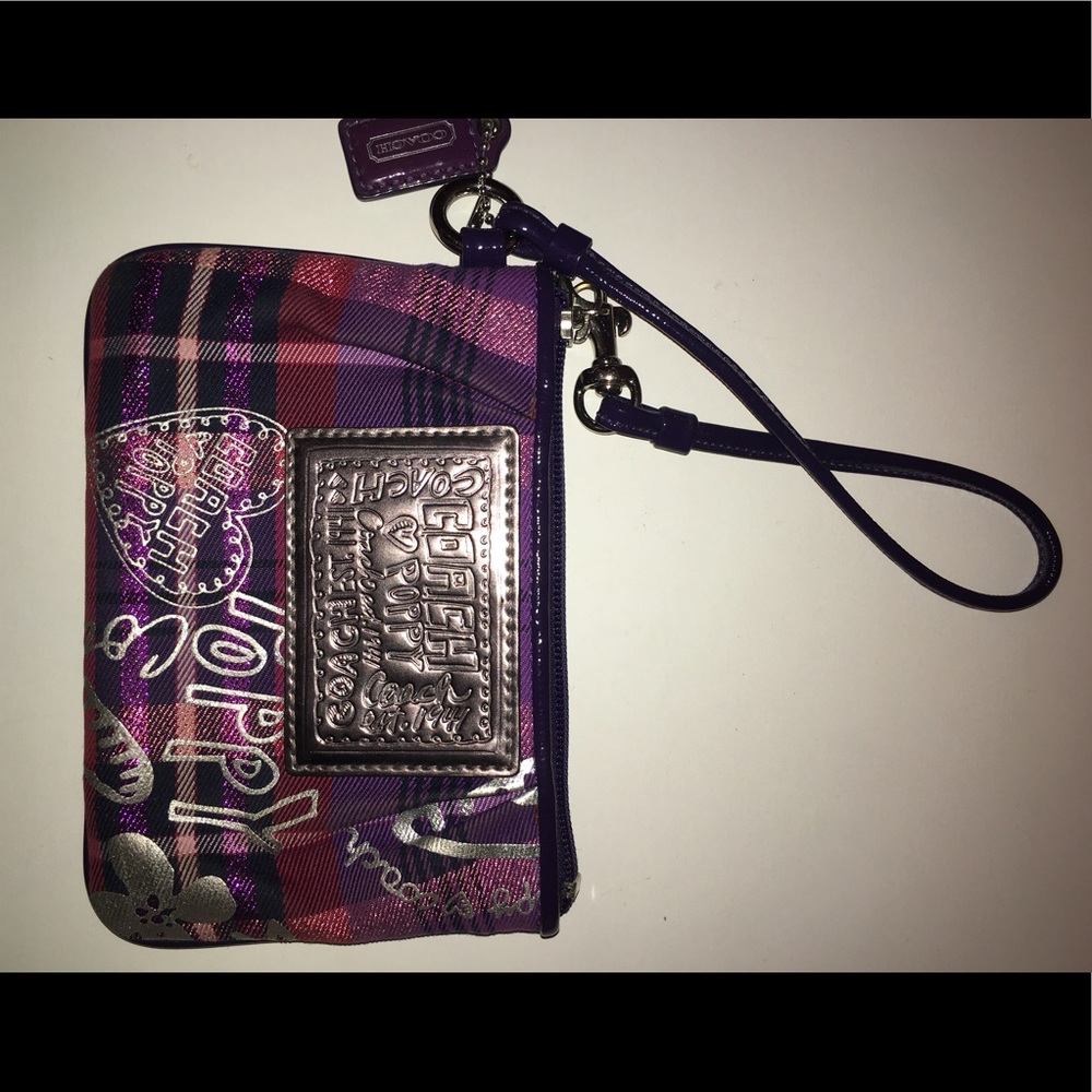 Coach Poppy Wristlet Coin Purse