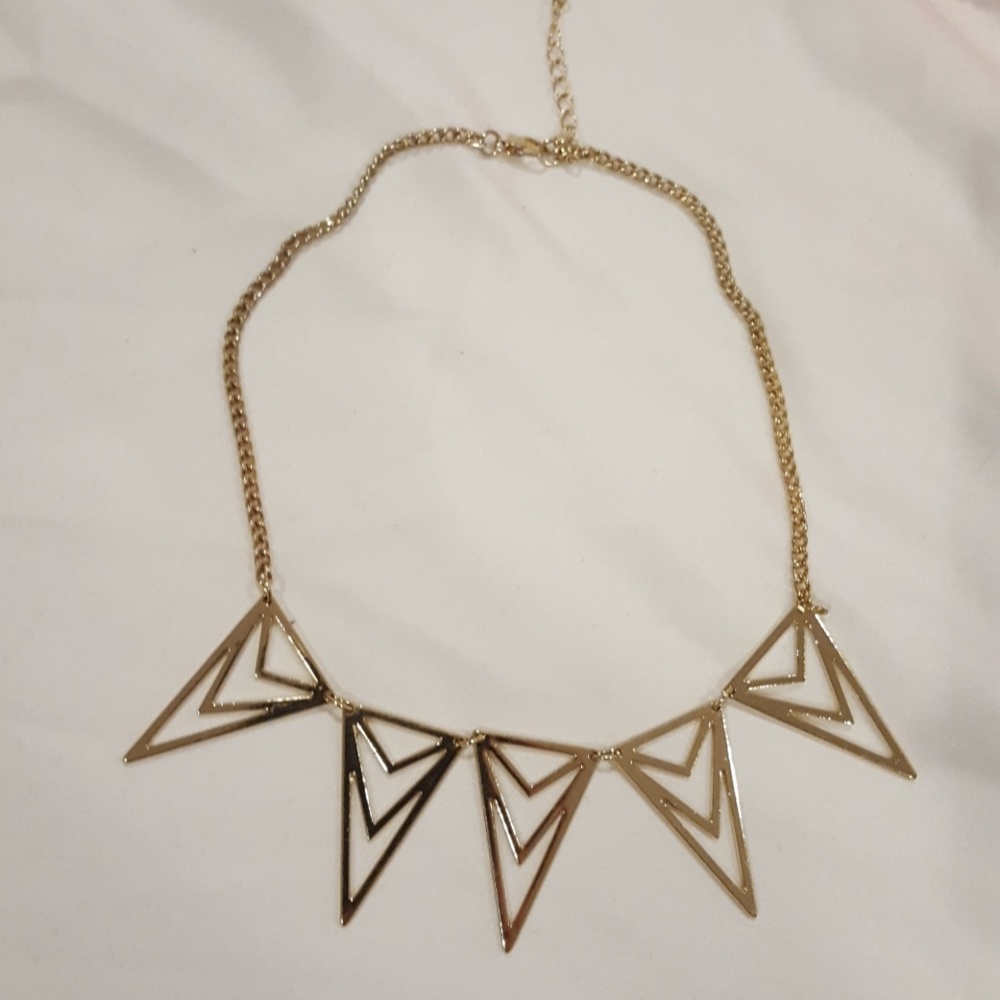 Topshop Gold Pointed Necklace