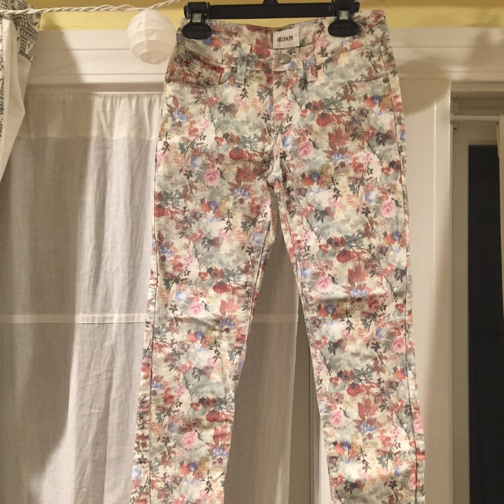 floral print jeans