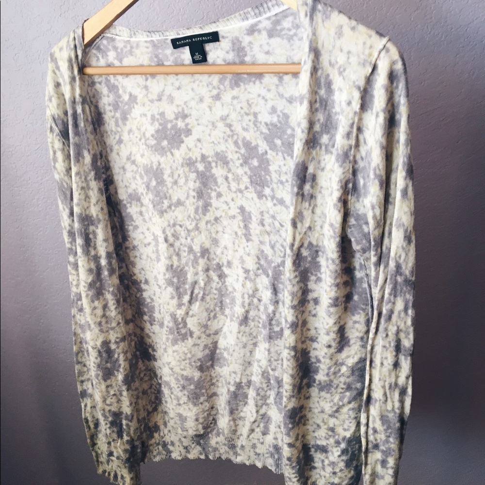 Banana Republic Flowery Cardigan