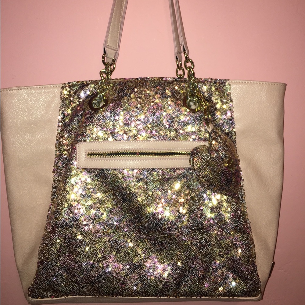 Betsy Johnson Sequenced Tote Bag