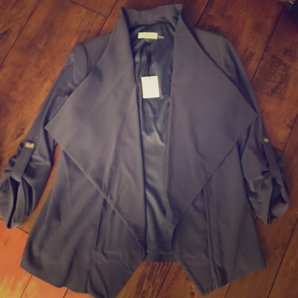 BRAND NEW Calvin Klein Draped Open Blazer
