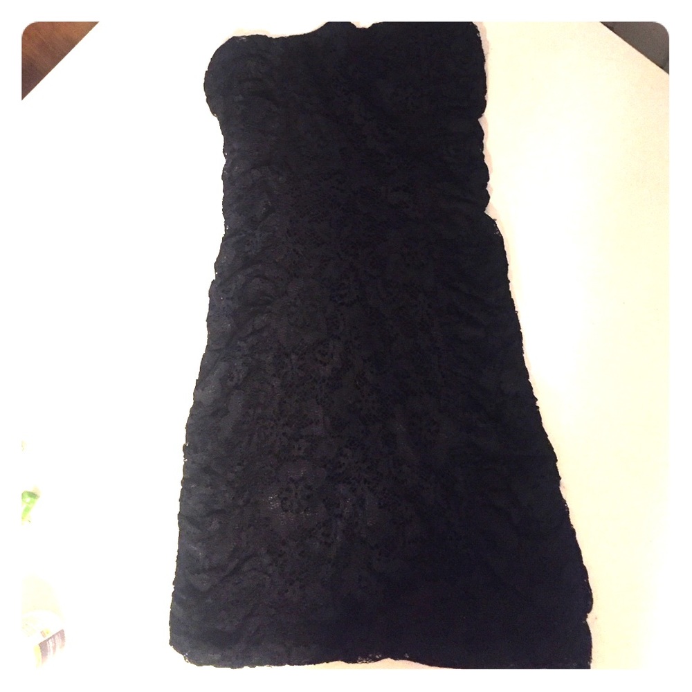 Black Lace Mini Dress