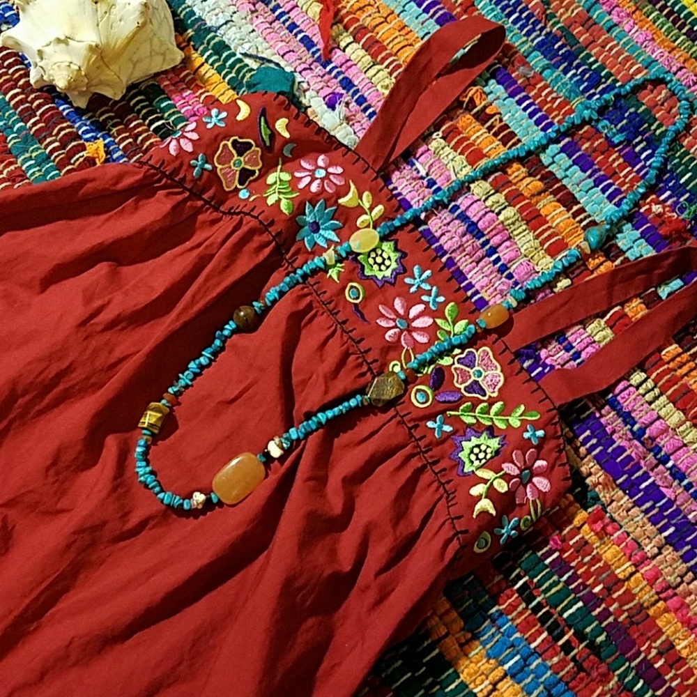 Embroidered Tunic Dress