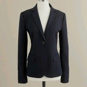 J.Crew Cotton Navy Blazer