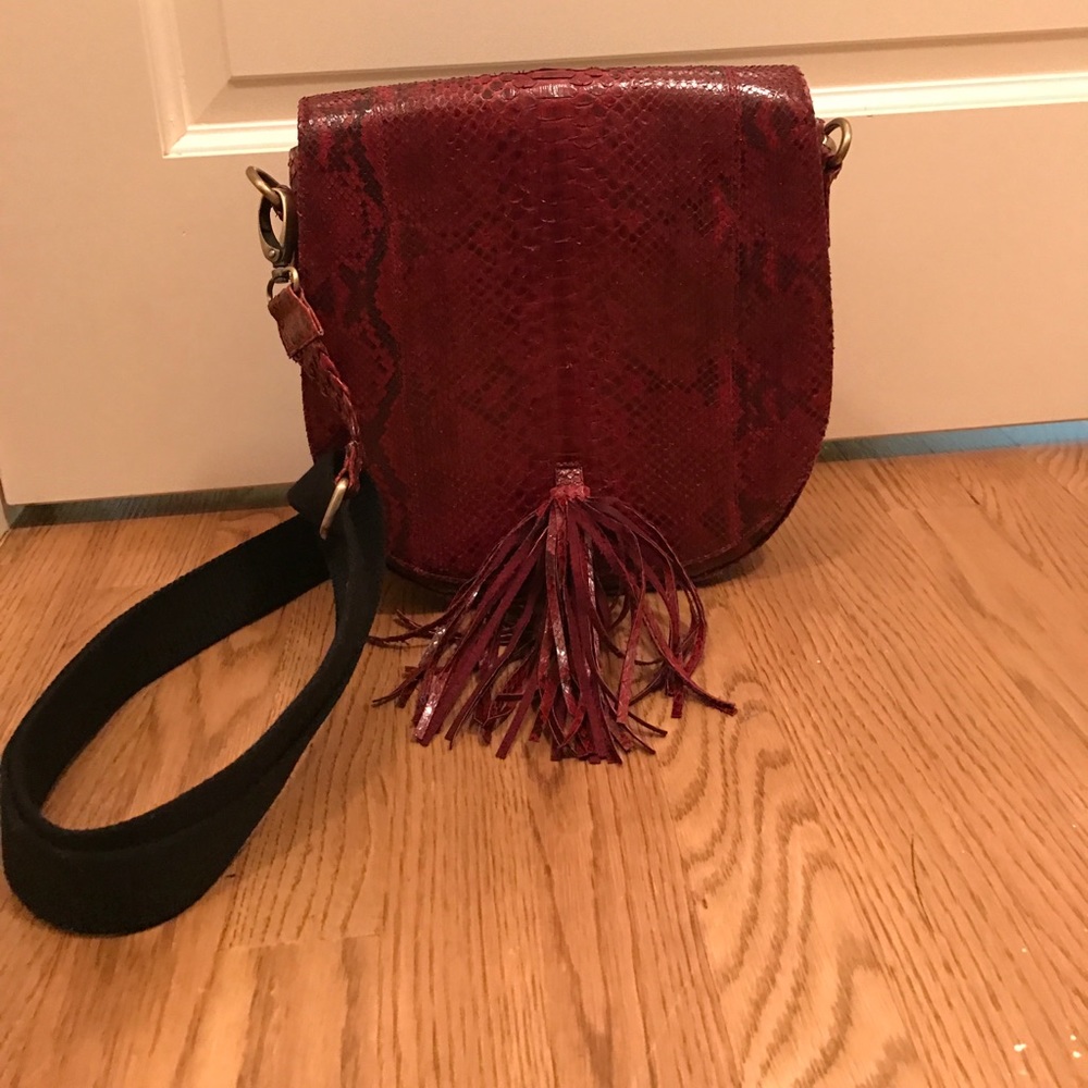 Beirn python adjustable strap bag! Never worn
