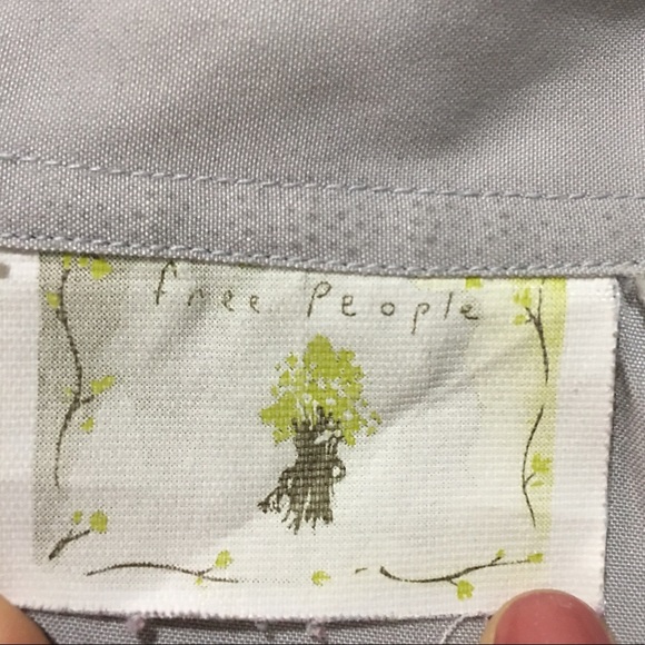Free People Grey Blouse - Picture 5 of 5