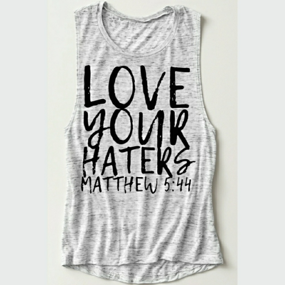 • Wholesale • Love Your Haters Bible Muscle Tees