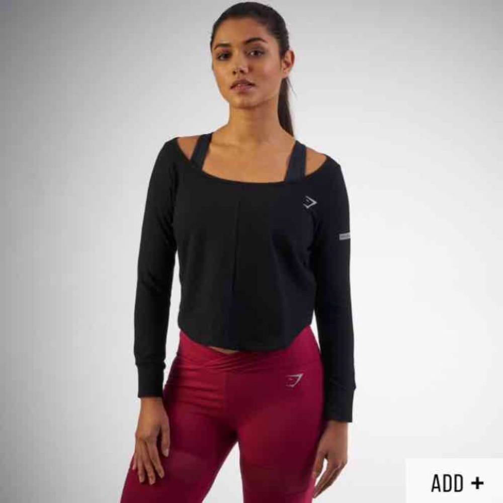 Gymshark Nikki B studio jumper black XS NWT