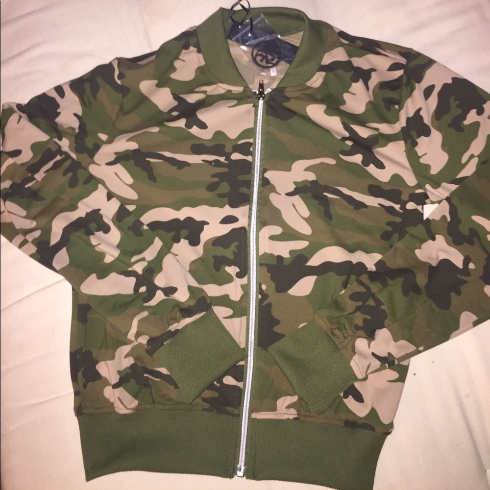 Camouflage Jacket - Bomber Jacket Style