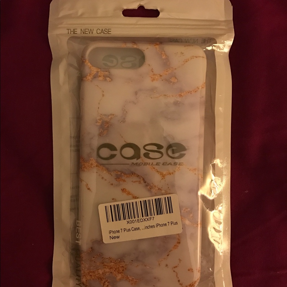 Gold and white marble phone case