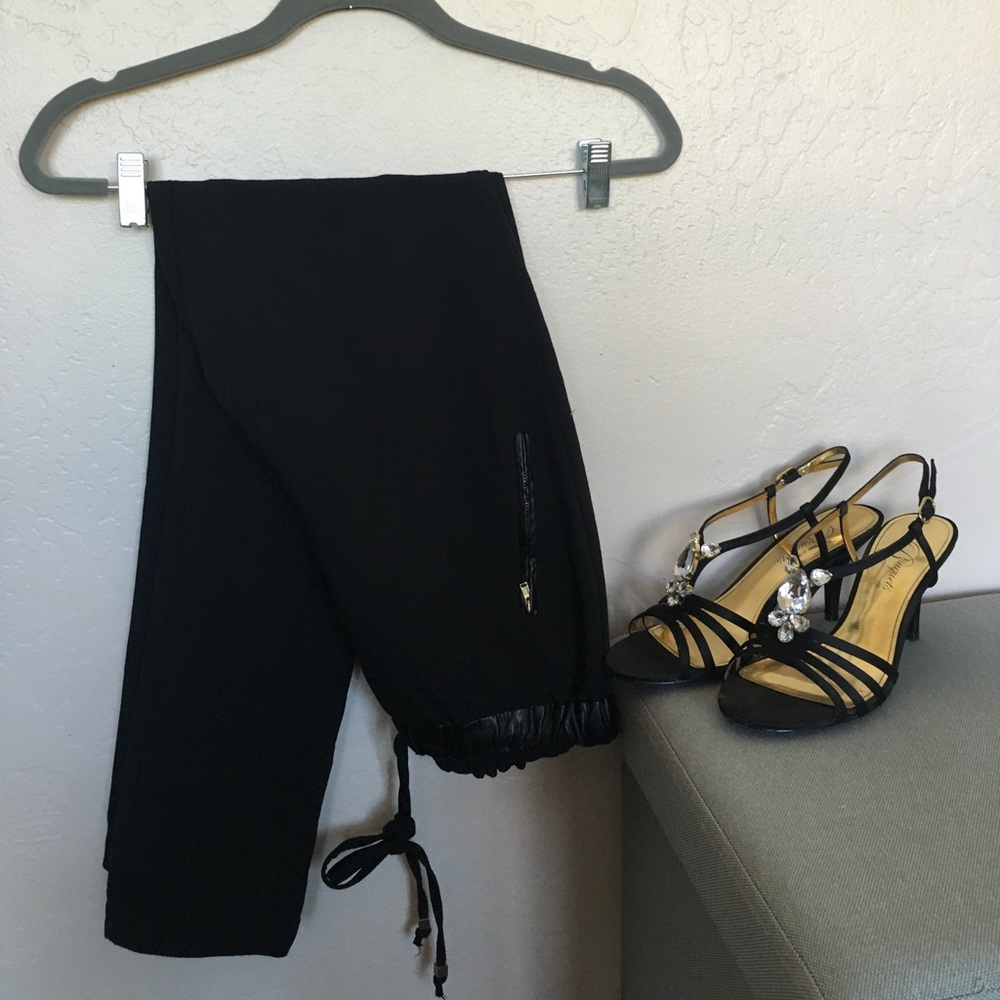 Alythea black glamor track pants