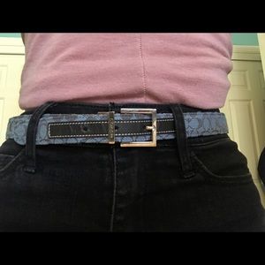Blue Coach Belt