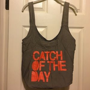 Urban Outfitters Gray "CATCH OF THE DAY" Bag