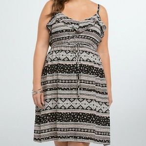Torrid boho print challis dress size 4