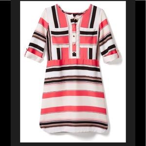 NY & Co. Striped Stretch Shirt Dress