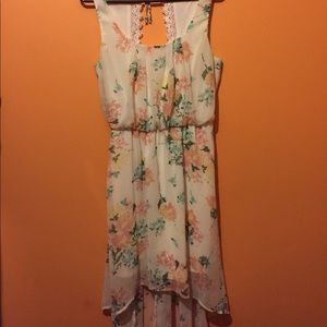 Floral high low dress