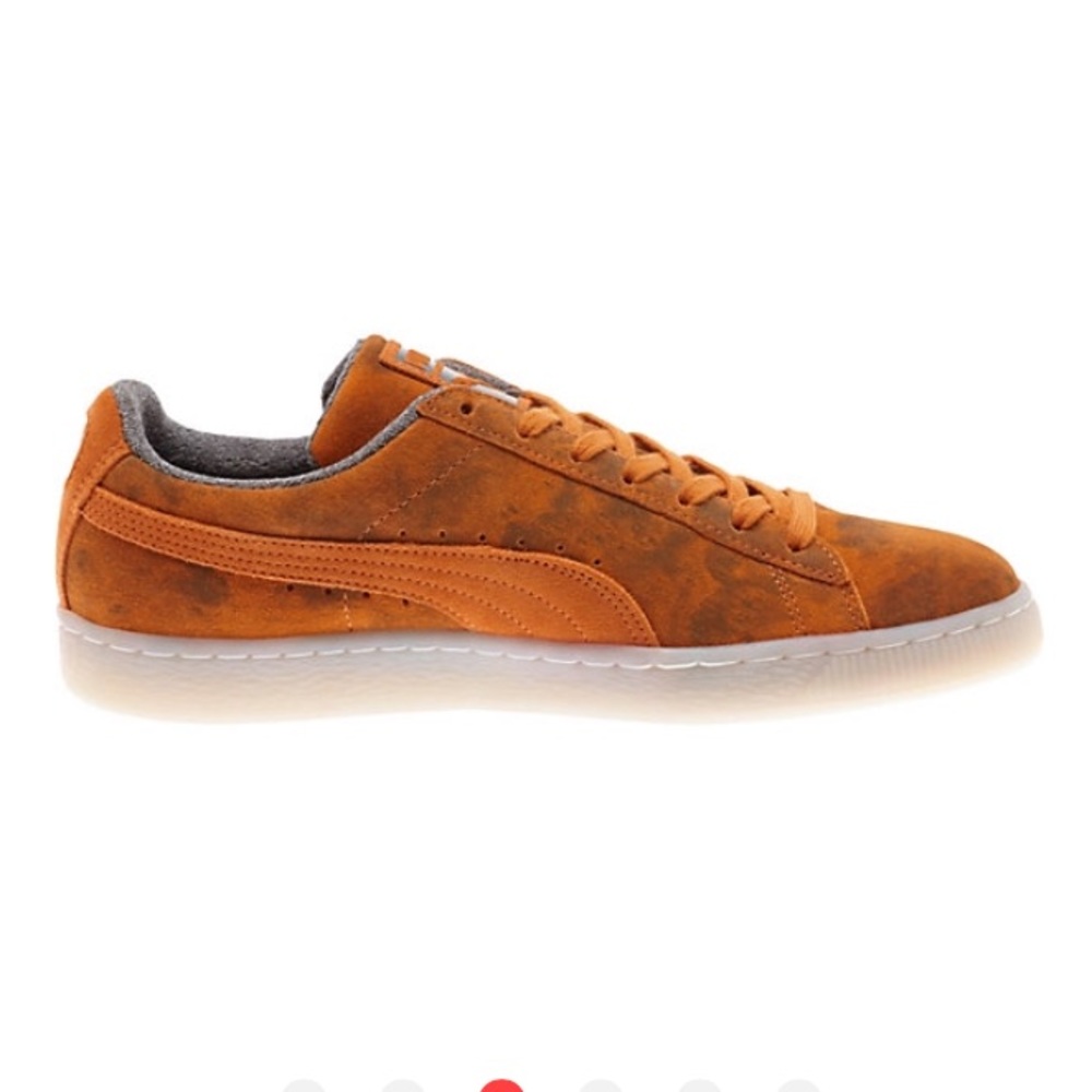 Puma orange suede classic elemental shoes