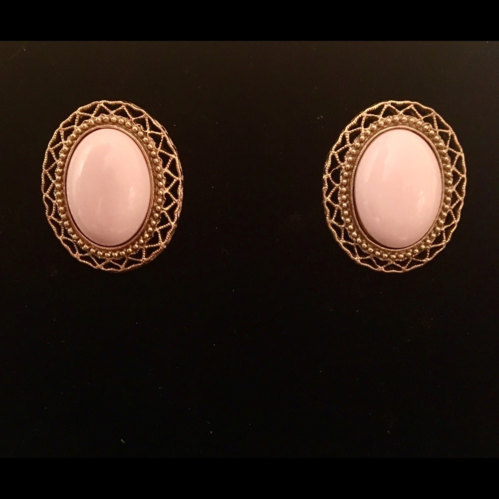 💐Gold and Pink Earrings