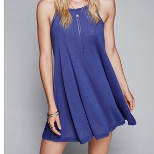 Free People Mini Blue Dress