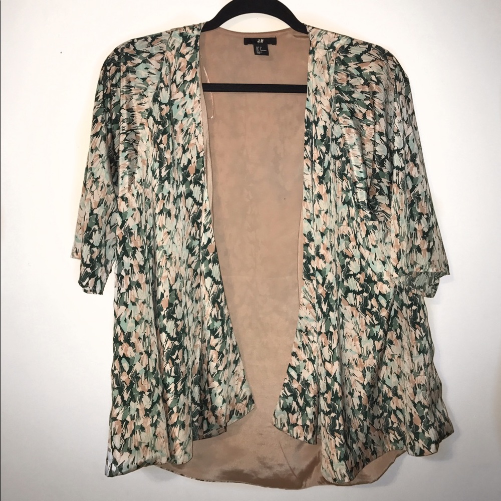 Silky kimono jacket