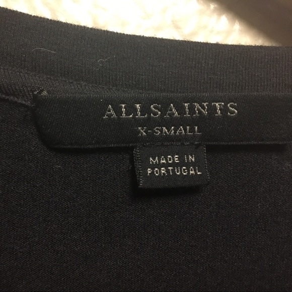 NWT All Saints Albi charcoal black dress - Picture 5 of 6