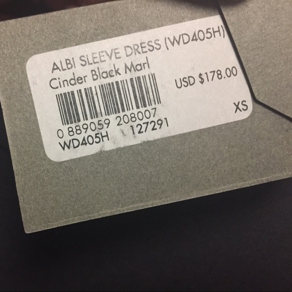 NWT All Saints Albi charcoal black dress - Picture 6 of 6