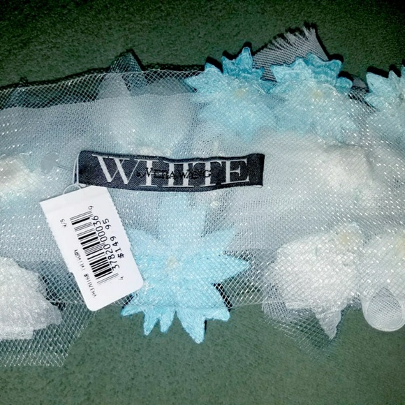 ice queen floral bridal sash wedding belt blue dye main image 4
