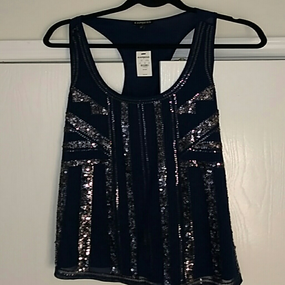 SOLD Navy express racerback