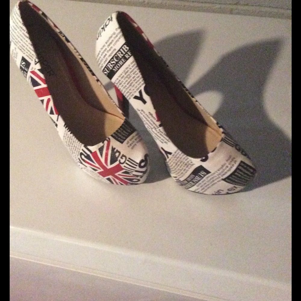 British platform high heel