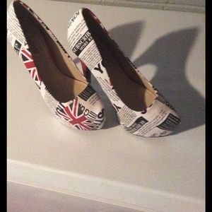 British platform high heel