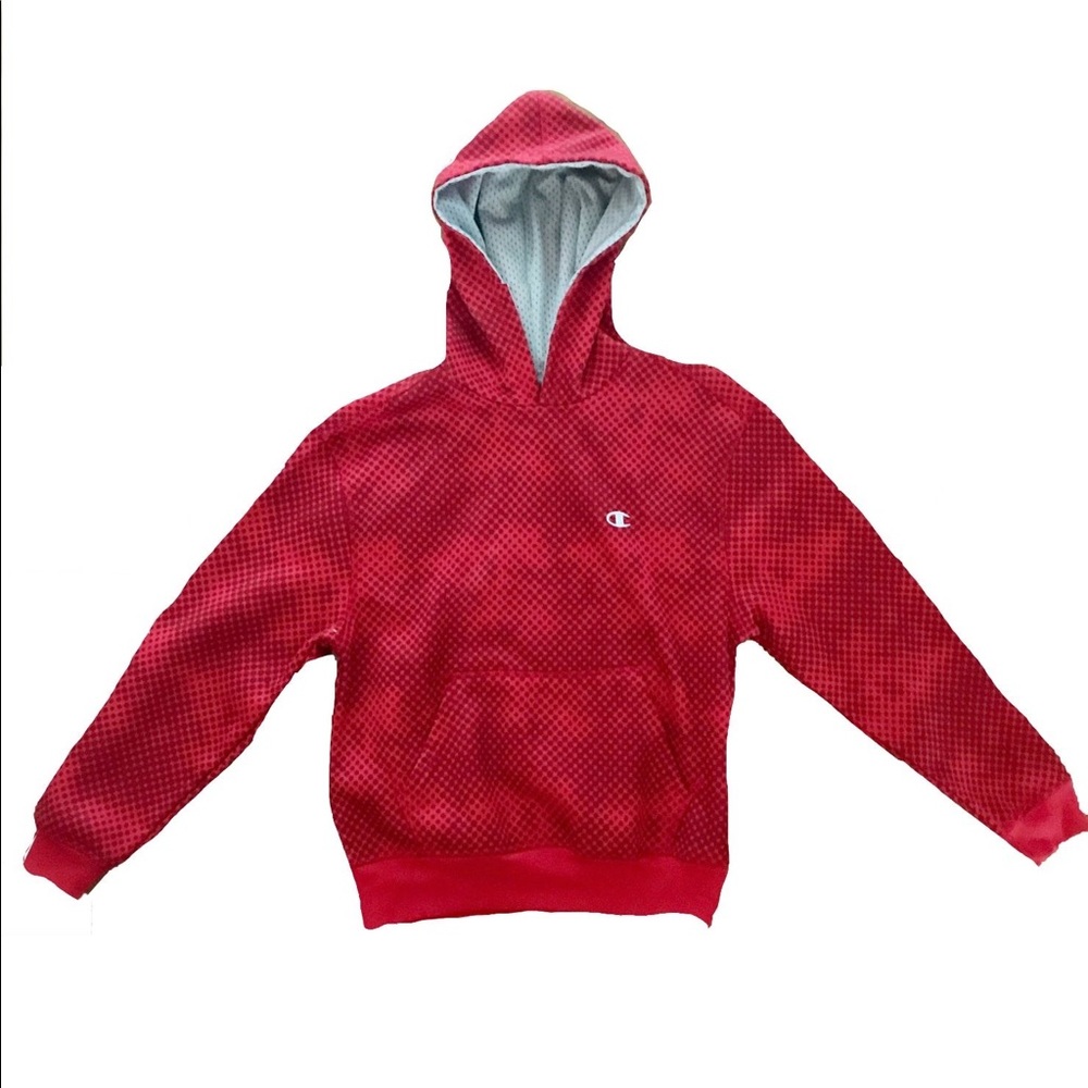 CHAMPION RED SWEATSHIRT SIZE YOUTH Large HOODIE
