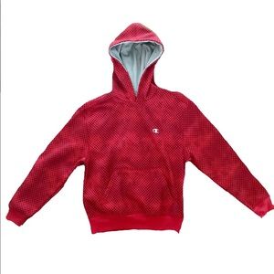 CHAMPION RED SWEATSHIRT SIZE YOUTH Large HOODIE