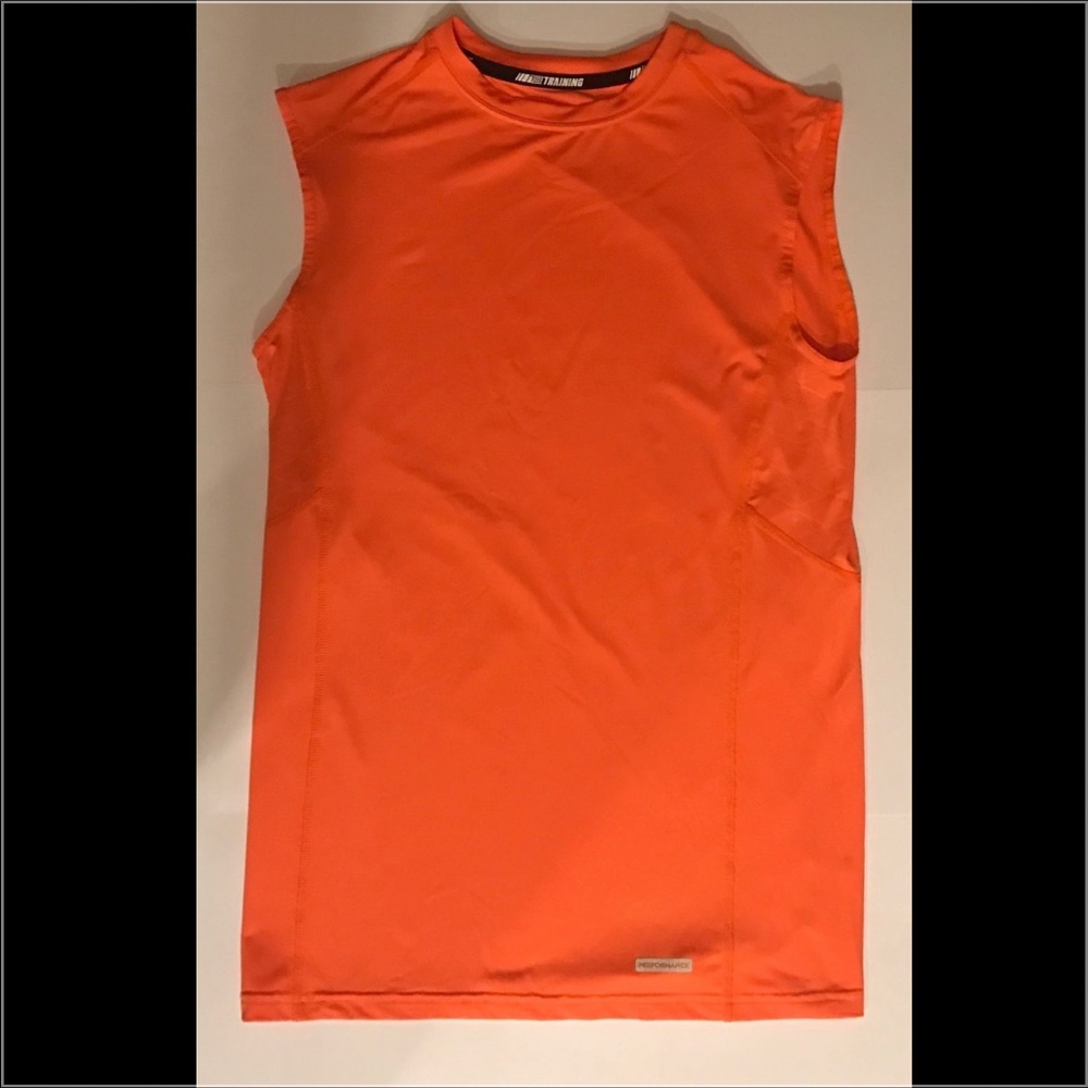TEK GEAR Sleeveless Size S Orange Athletic Shirt