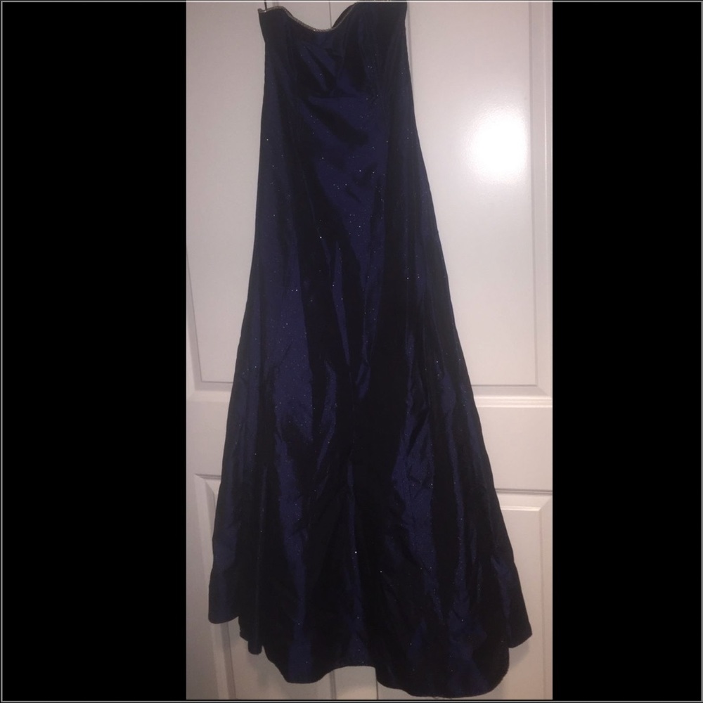 Jessica McClintock Size 7 Navy Gunne Sax Dress