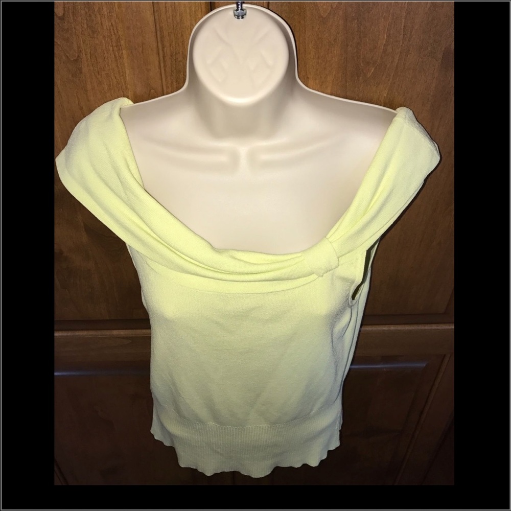 ANN TAYLOR LOFT Size M Sleeveless Ruffle Drape Top