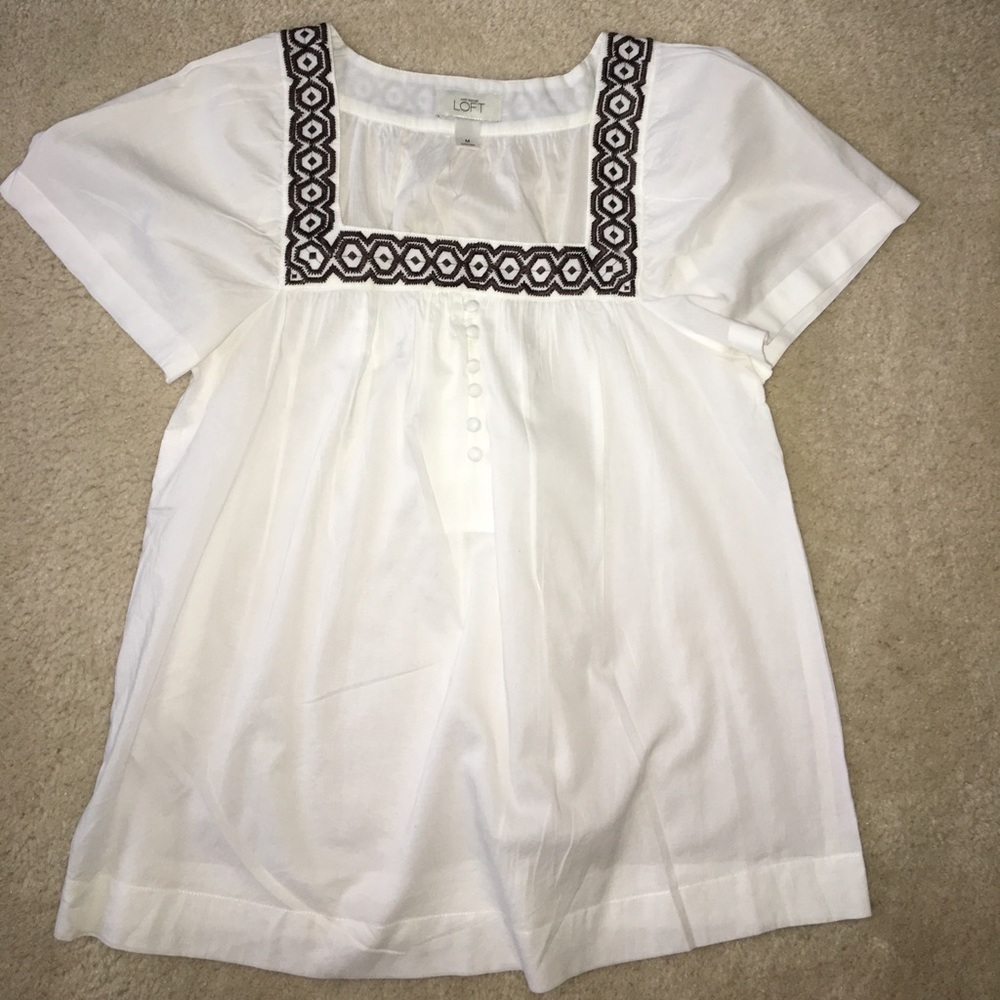 Ann Taylor Loft Short Sleeve Top