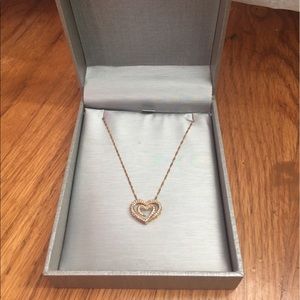 Zales 1/4 CTW diamond heart pendant