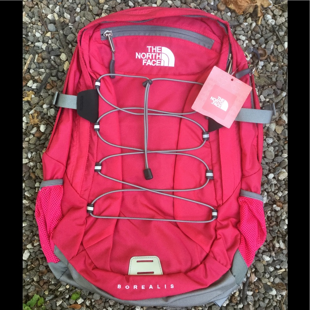 North Face W Borealis Backpack Bookbag NEW Rose