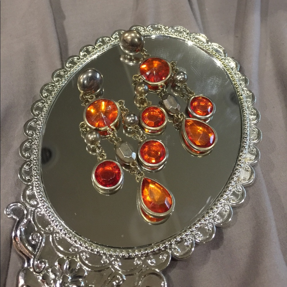 Retro Orange Earrings