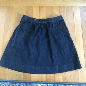 J crew denim skirt