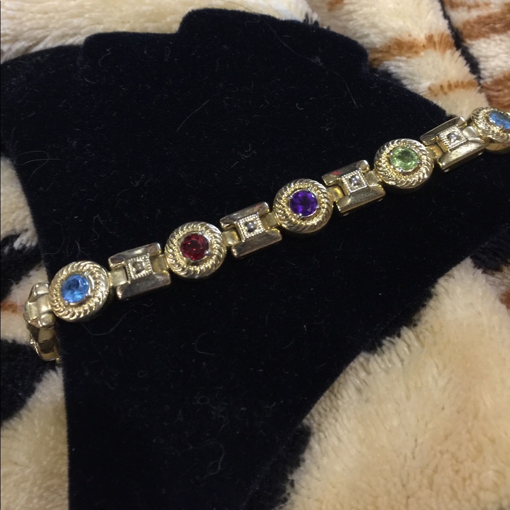 Simulated multi stone Bracelet