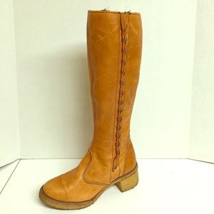 Vintage Zodiak Campus Boots Light Brown 6.5 nice