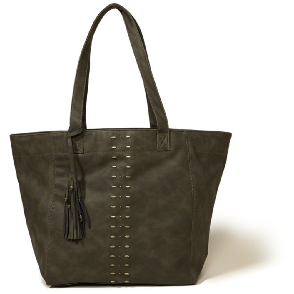 Vegan studded hollister tote