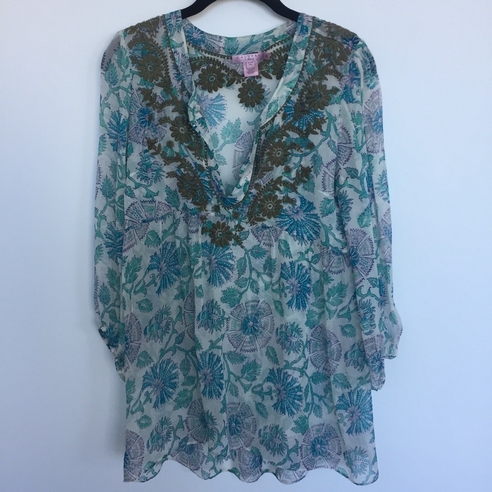 Calypso St. Barth silk top - Picture 2 of 3