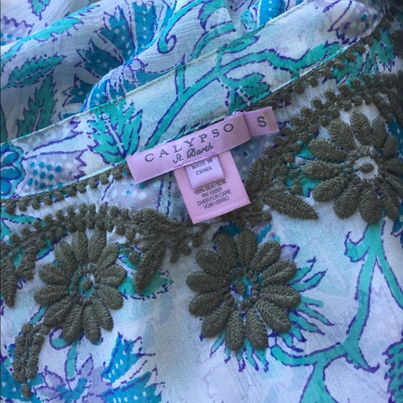 Calypso St. Barth silk top - Picture 3 of 3