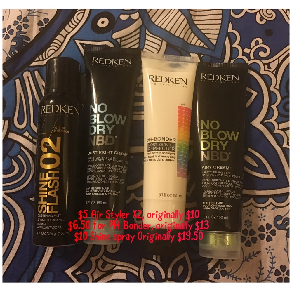 REDKEN bundle: PH Bonder Shine spray Air Styler x2