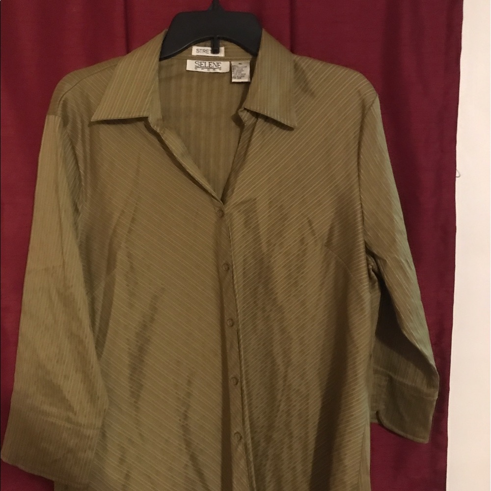 Dark green shirt