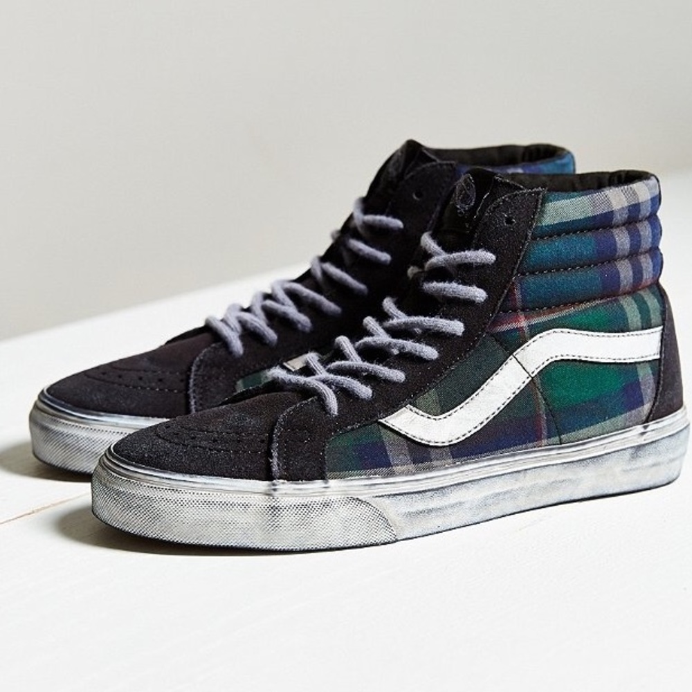 Vans Sk8-Hi Sneaker - Overwashed Plaid (8)